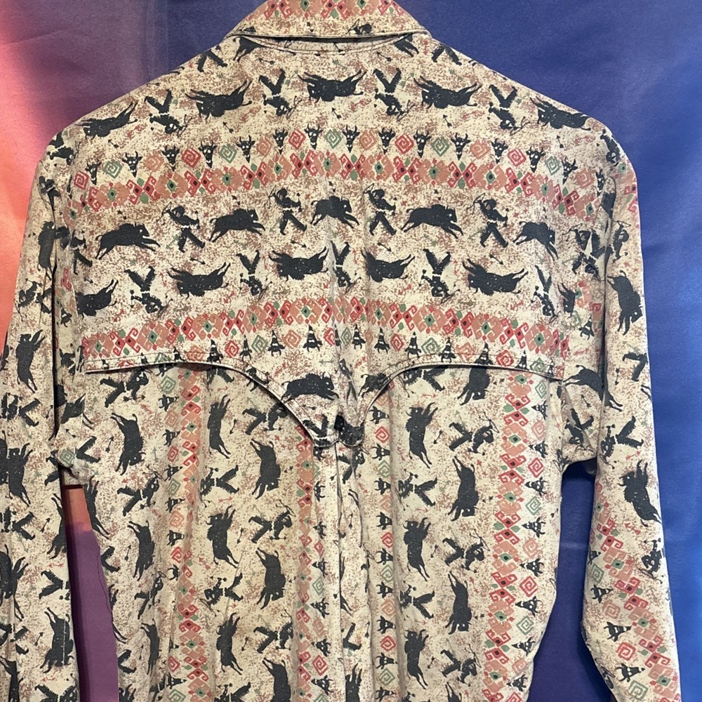Vintage Rocky Mountain Clothing Western Shirt Womens XS Long Sleeve Button - Picture 6 of 7
